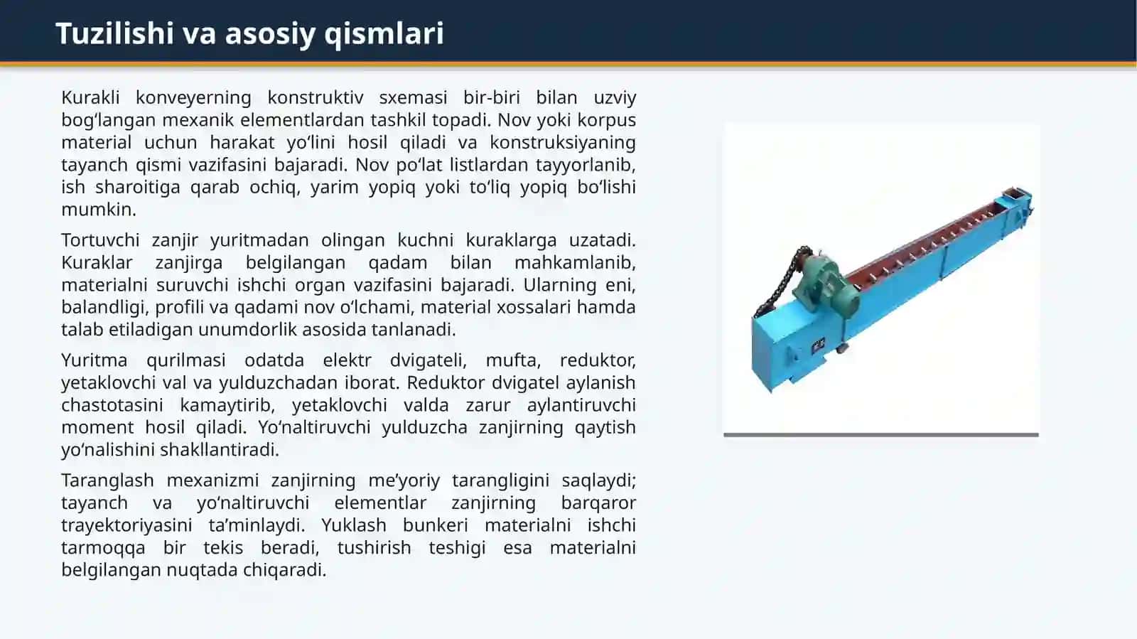 KURAKLI KONVEYERLARNI HISOBLASH BO'YICHA MASALALAR YECHISH 4