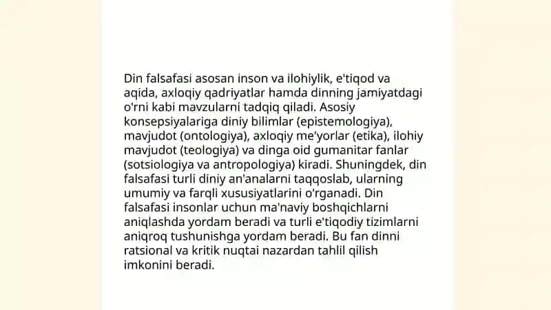 Din, dinshunoslik, din falsafasi, teologiya, xudojoʻylik, diniy eʼtiqod, aqida, ilohiyot tushunchalarning mohiyati 4