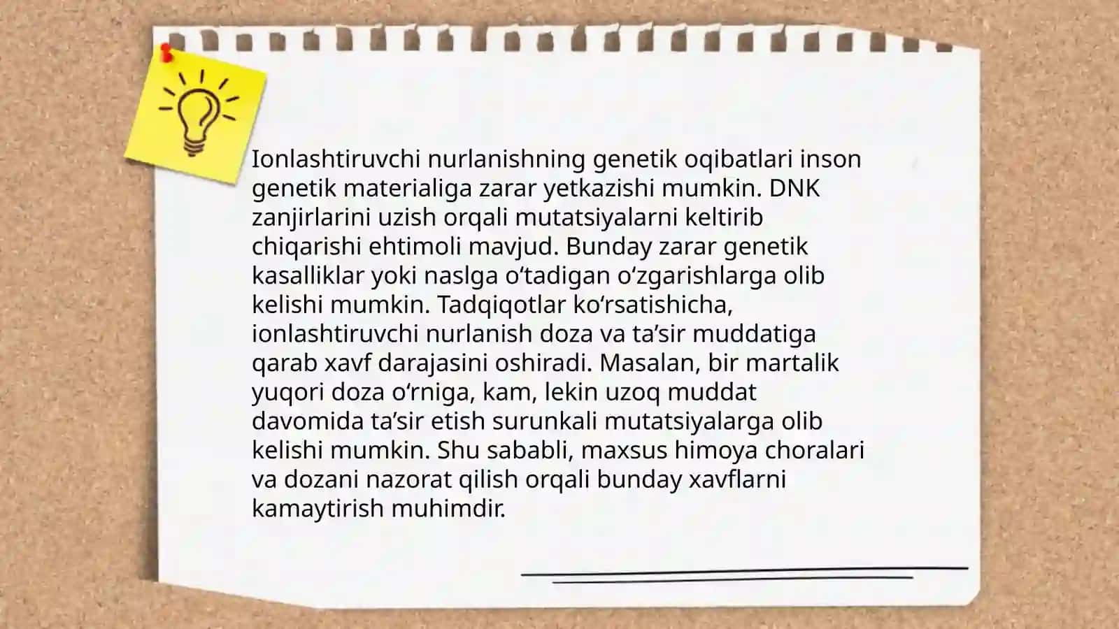 Ekalogik patalogiya. Radiatsion va ultrabinafsha nurlarning organizmga ta’siri 4