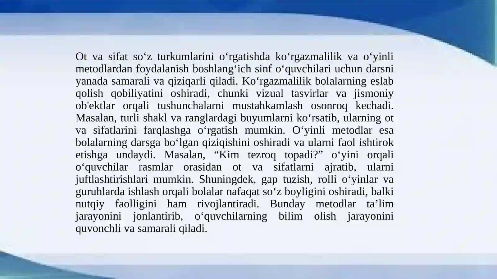 Otsifatsoʻzturkumlarini oʻrgatish 4