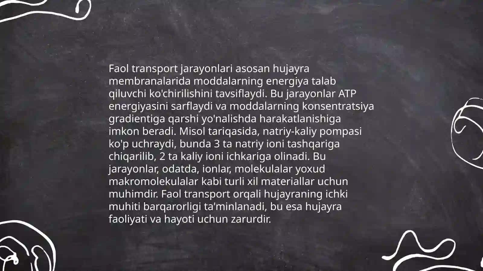 Moddalarning membranalar orqali transporti, model membranalar 4