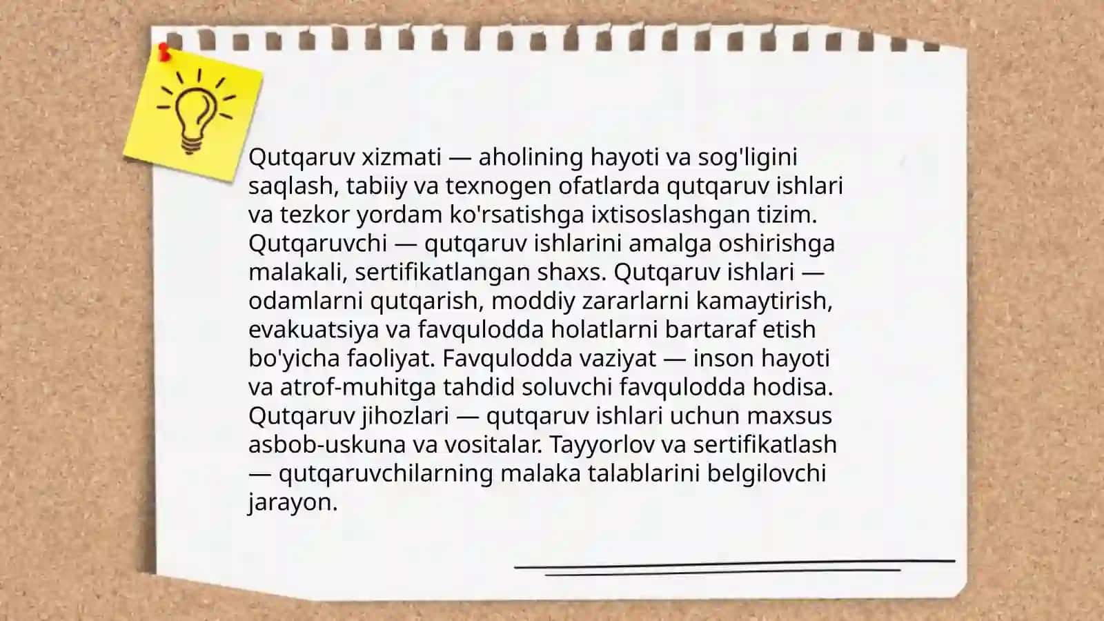"Qutqaruv xizmati va qutqaruvchi maqomi to'g'risida"gi Qonuni mazmuni va mohiyati 4