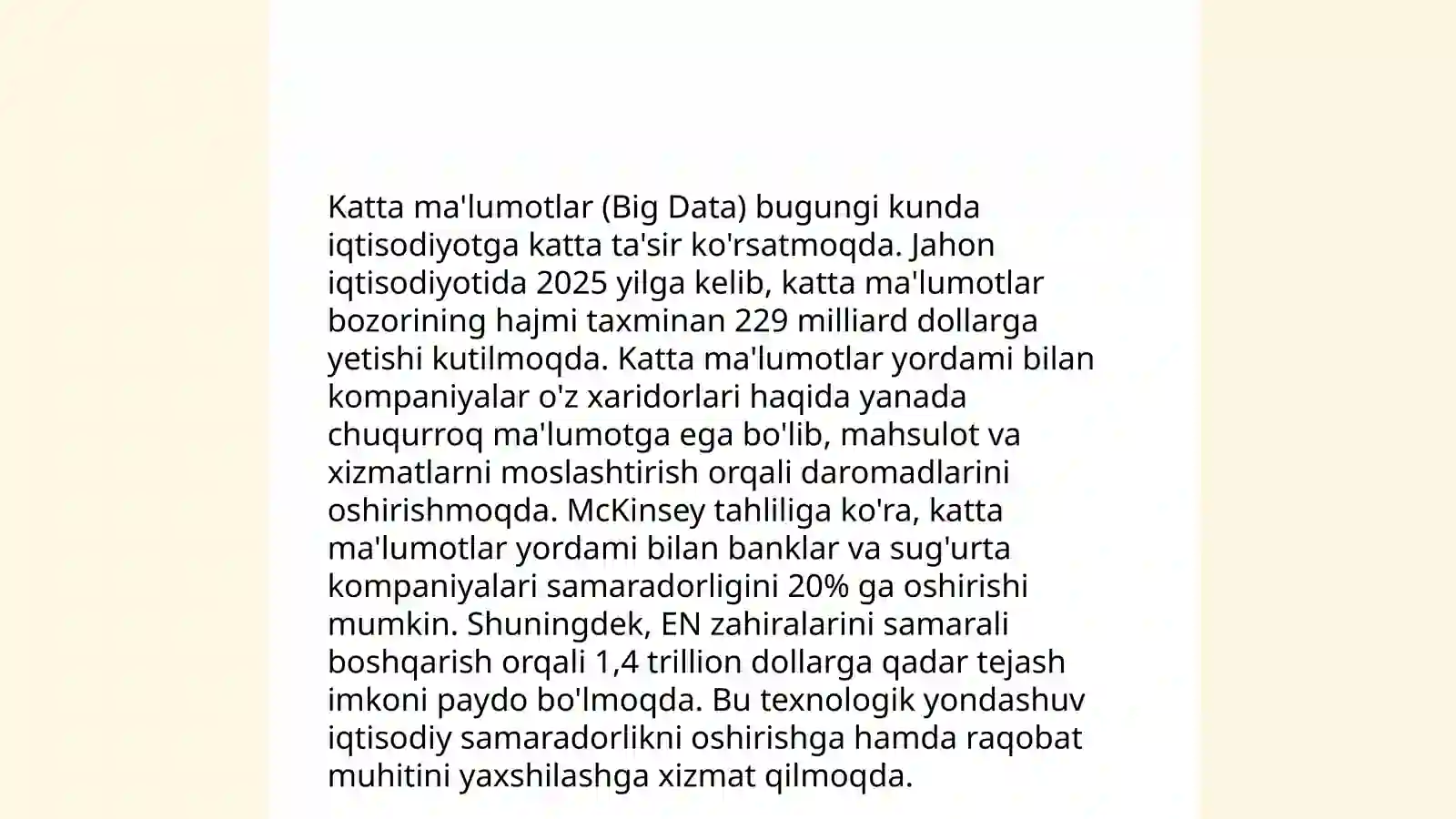 Raqamli iqtisodiyotning texnologik asoslari 4