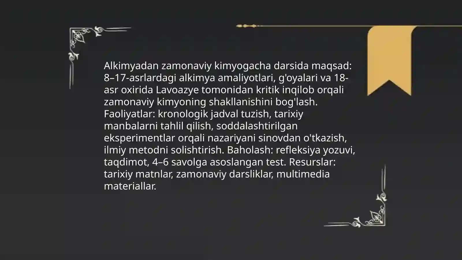 Kimyo o'qitishda tarixiy yondashuv 4