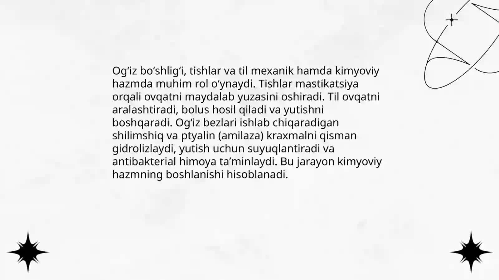 Ovqat hazim qilish fizyalogiyasi 4