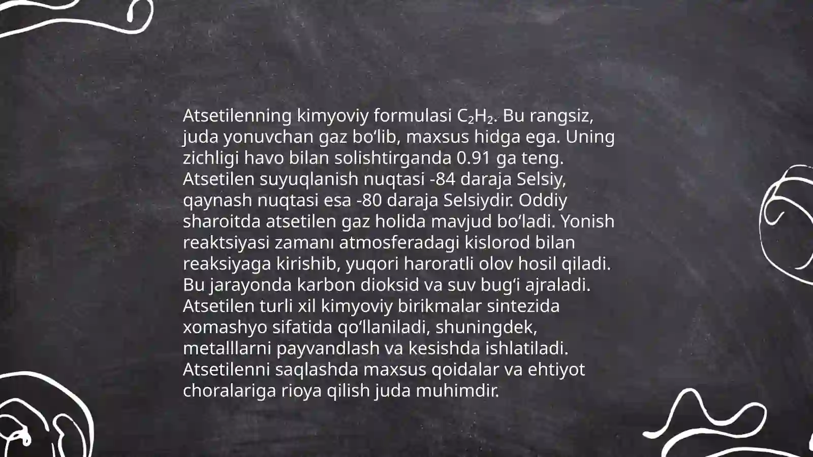 Atsetilen uglevadarodlari 4