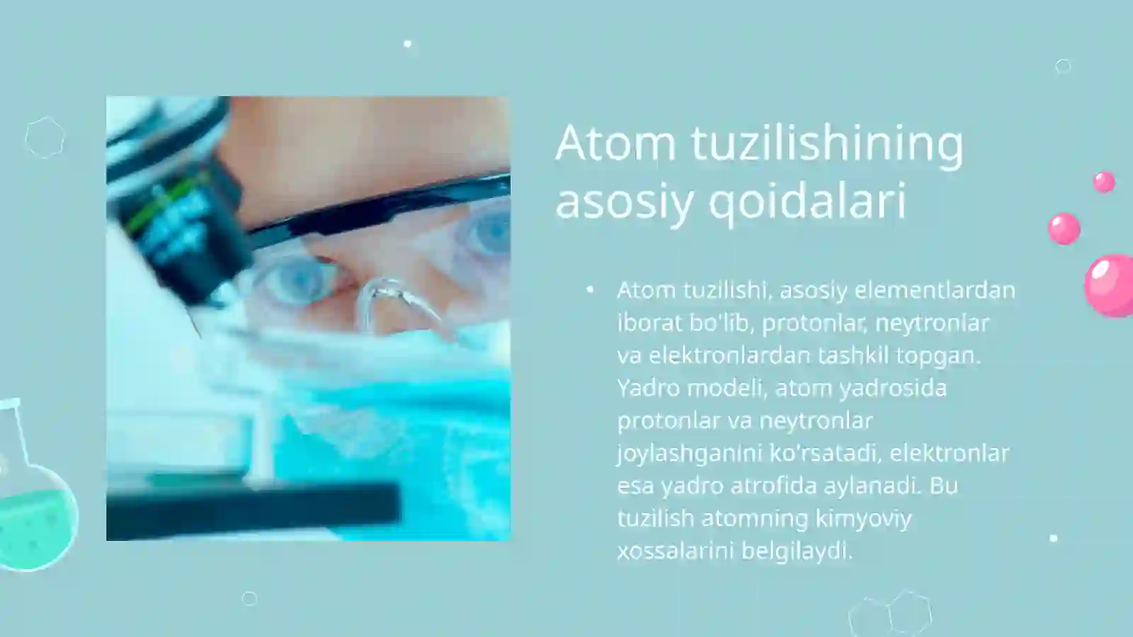 Atom tuzilishi, uning yadroviy modeli 4