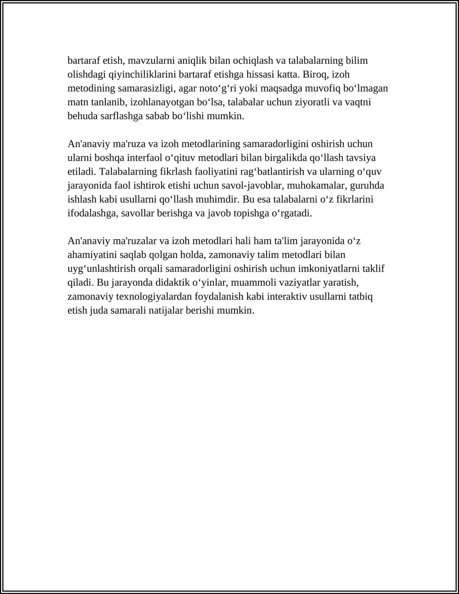 TALIM METODLARI VA VOSITALARI 4