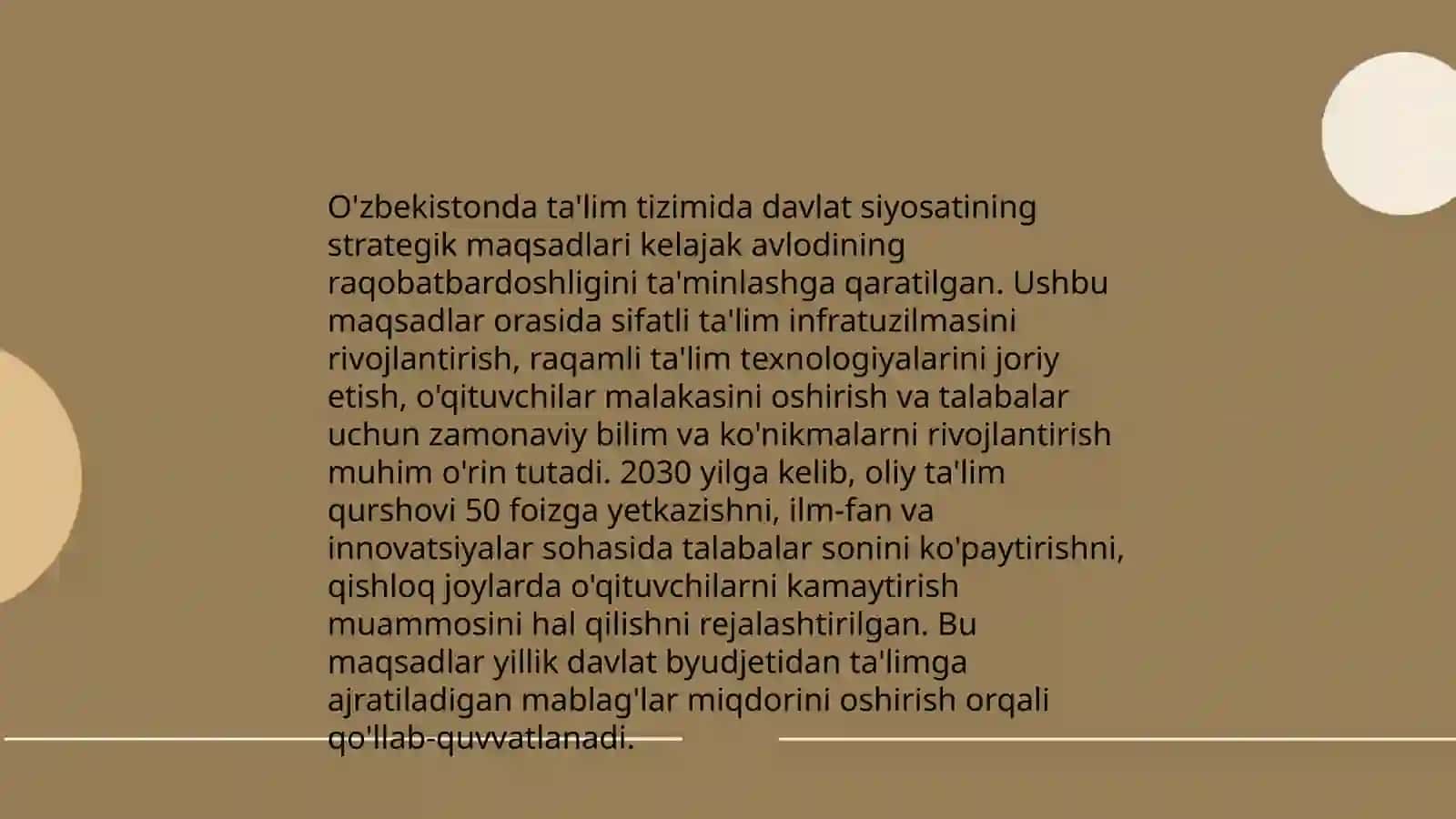 O‘zbekistonda ta'lim tizimini modernizatsiya qilishning asosiy yo‘nalishlari 4