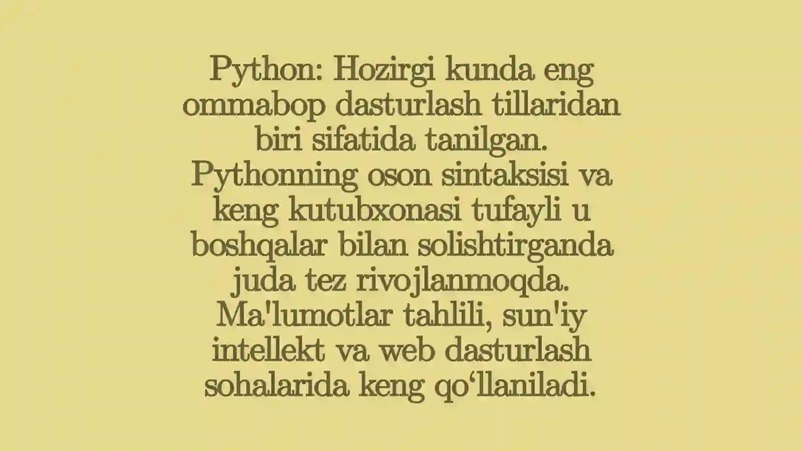 Zamonaviy dasturlash tillari 4