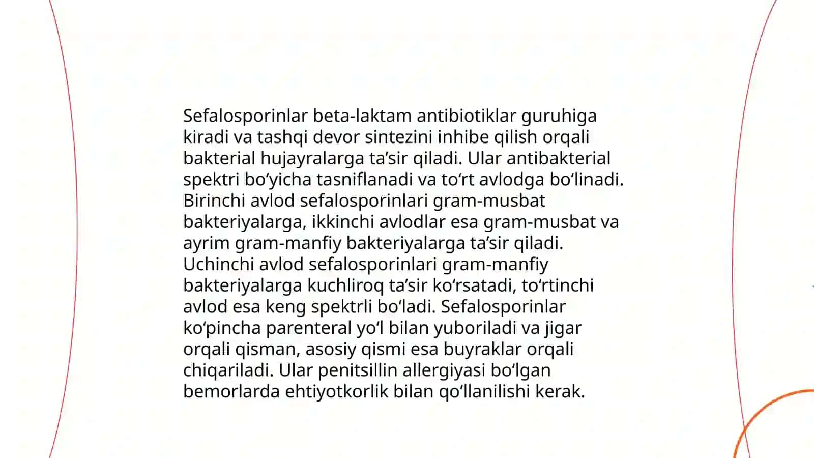 Sefalosporinli antibiotiklarning yangi avlodi vakillari 4