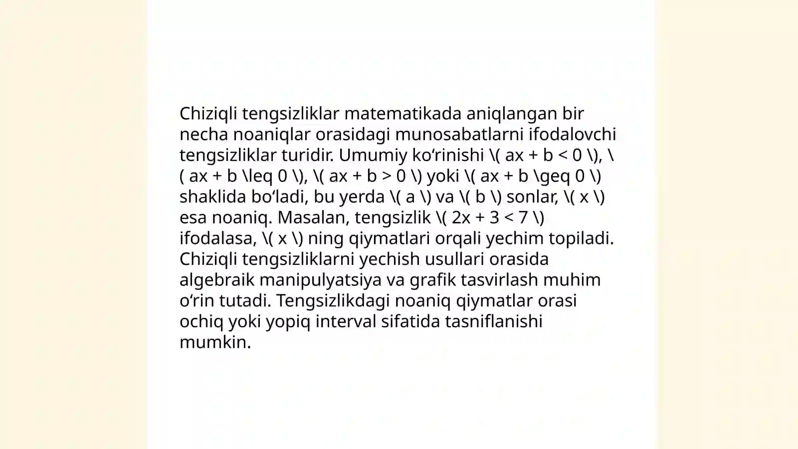 Chiziqli formalar 4