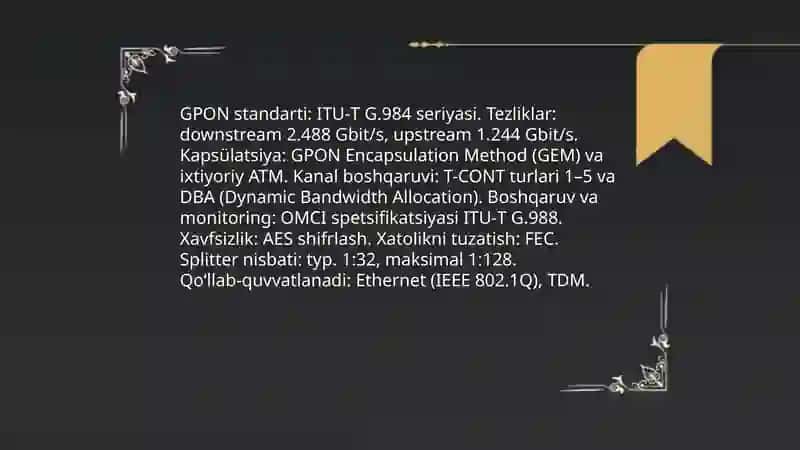 PON texnalogiyasi 4