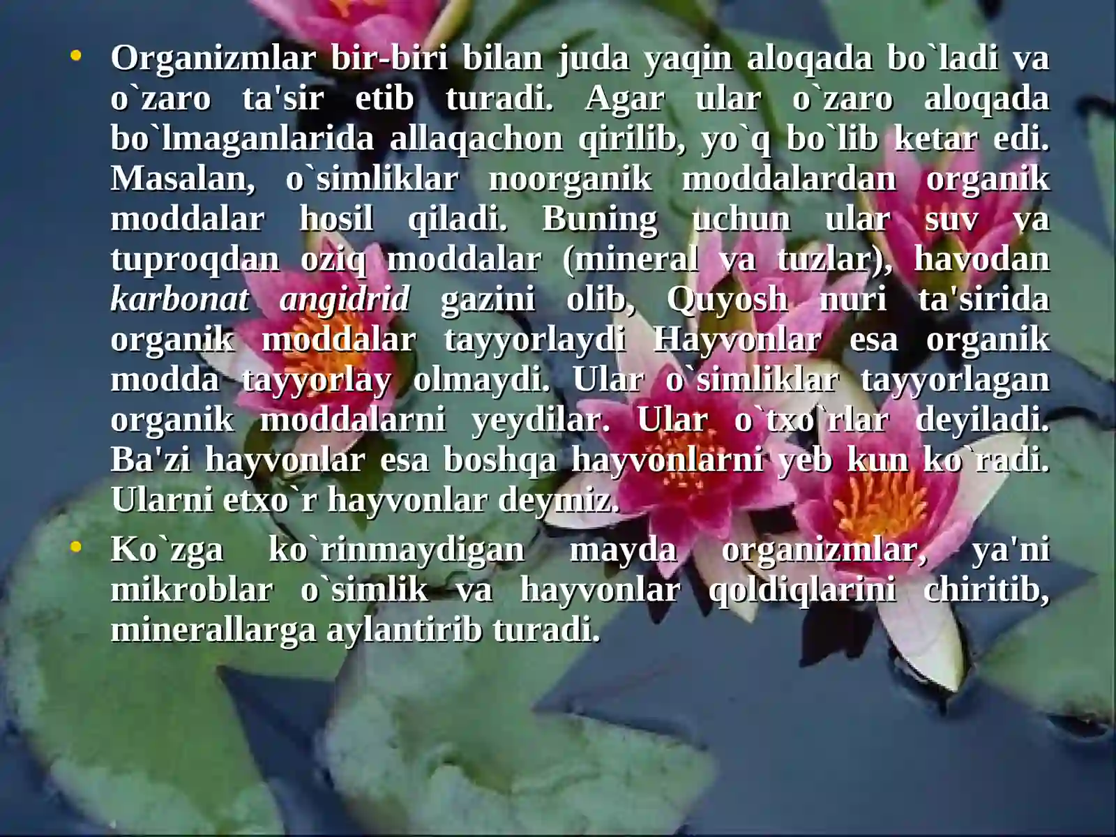 Yer qobiqlarning o`zaro ta'siri 4