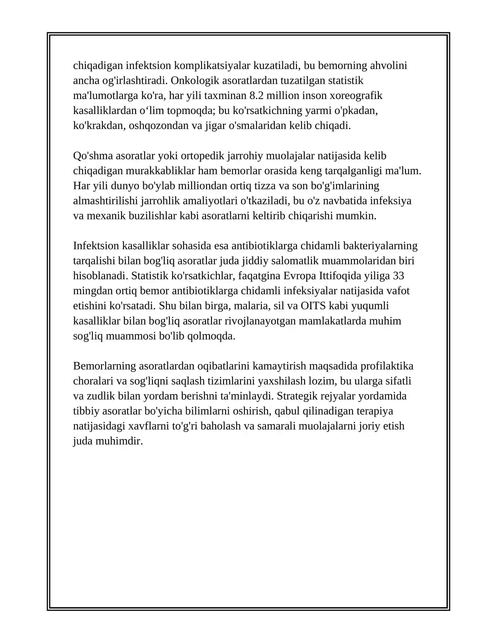 RESEARCH INTO COMPLICATIONS 4