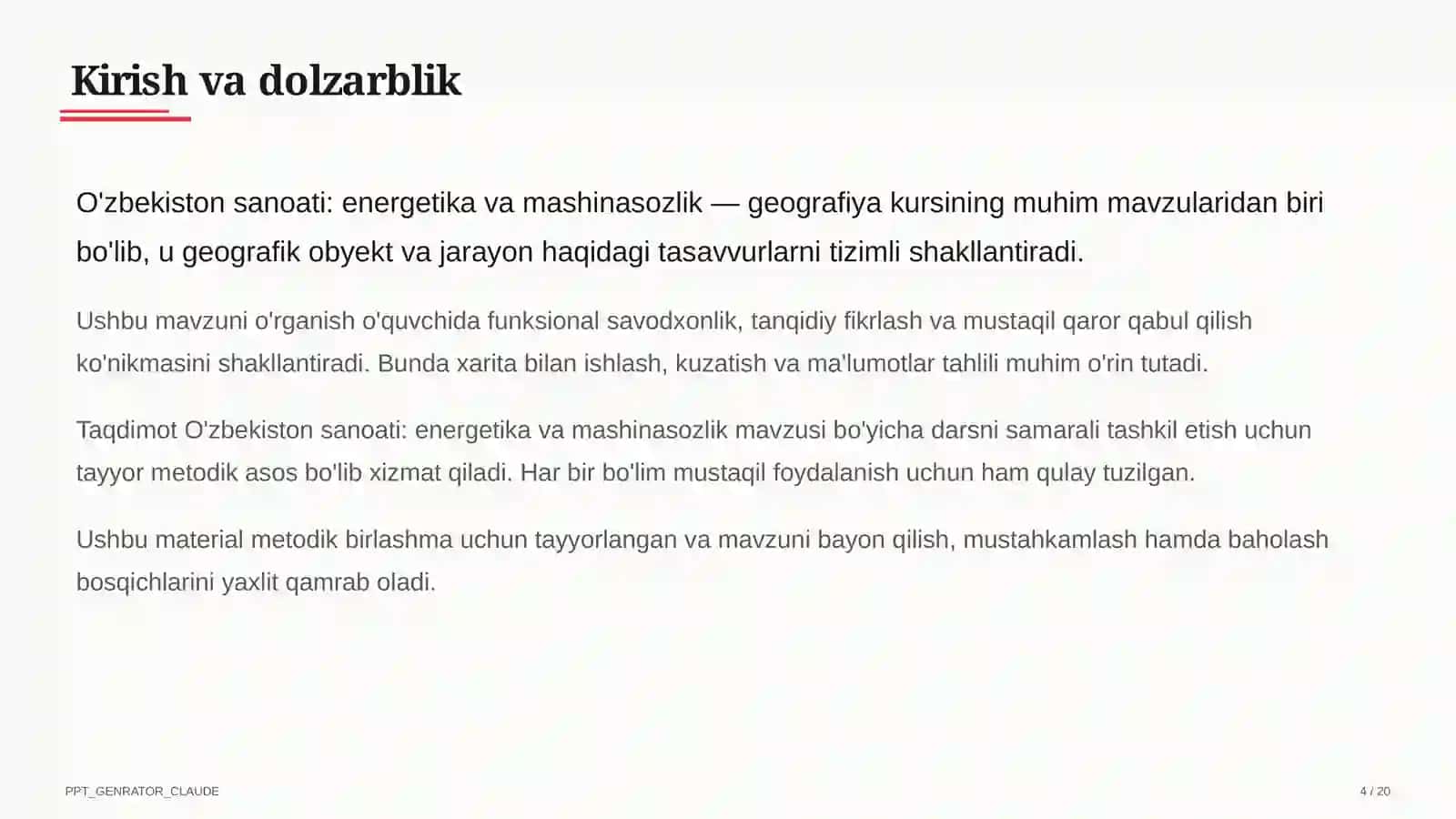 Geografiya (5-11) — metodik birlashma uchun 4