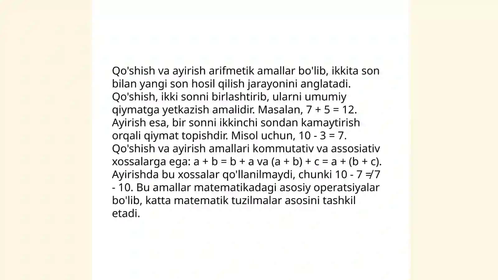 Boshlang'ich sinflar matematikasi tuzilishi va mazmuni 4