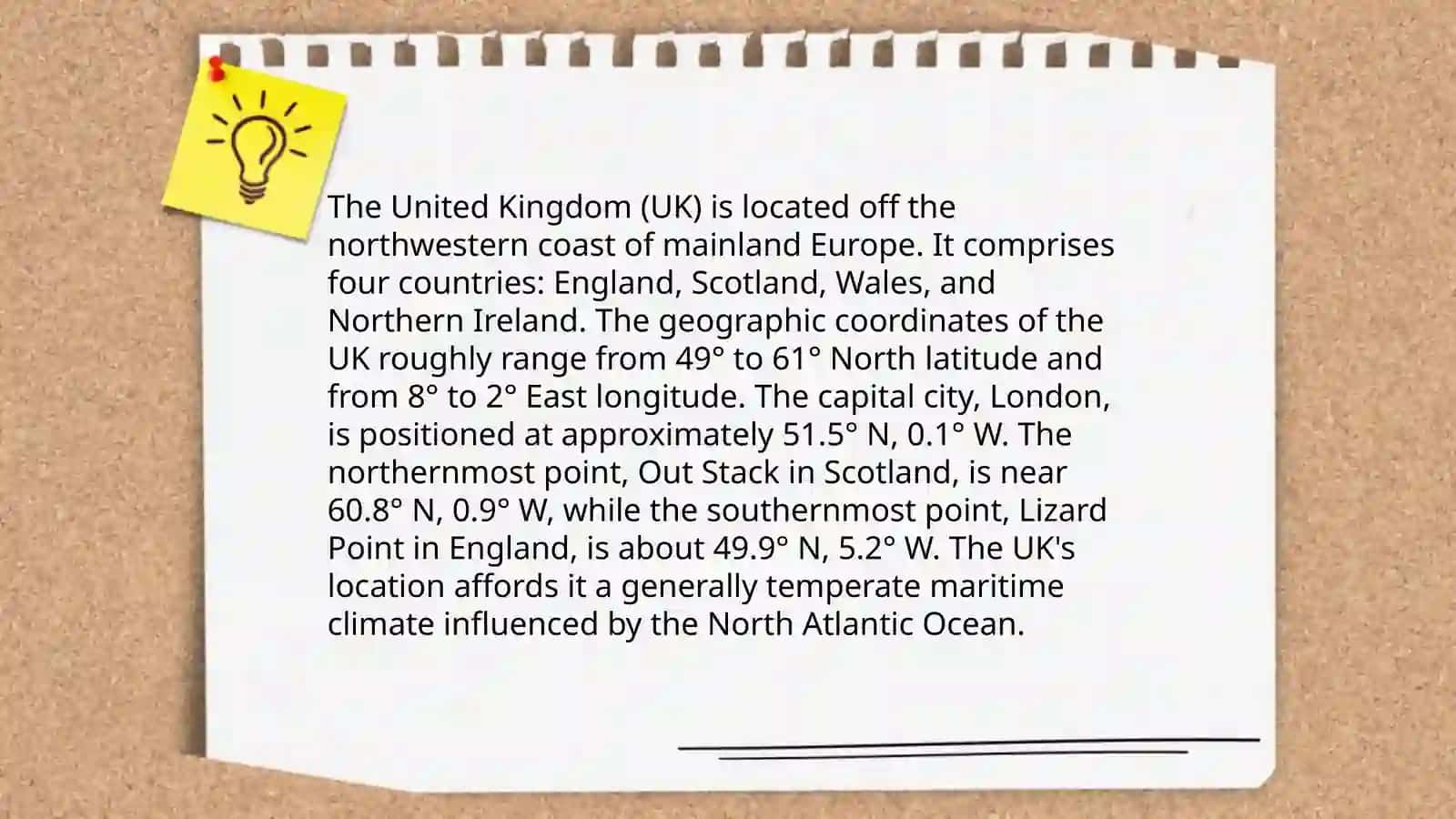 Geographical position, population and mineral resources of the United Kingdom 4