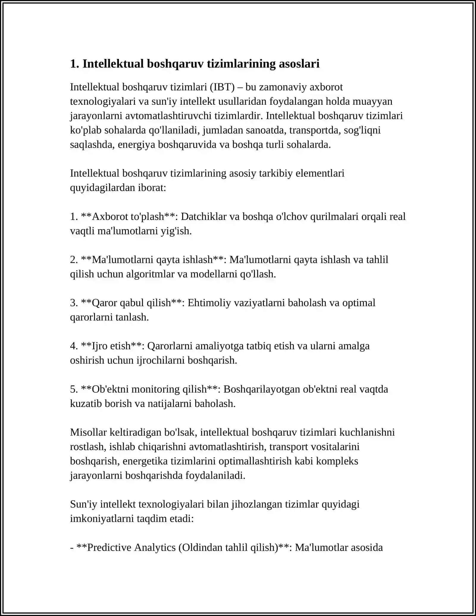 INTELLEKTUAL BOSHQARUV TIZIMLARI 4
