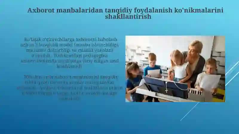 Bo‘lajak o‘qtuvchilarda axborot madaniyatni shakillantirish 4