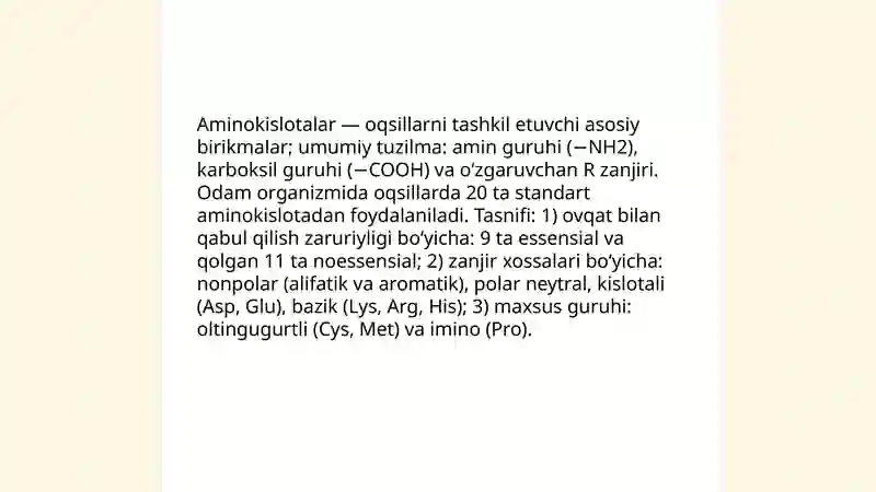 Oqsillar 4