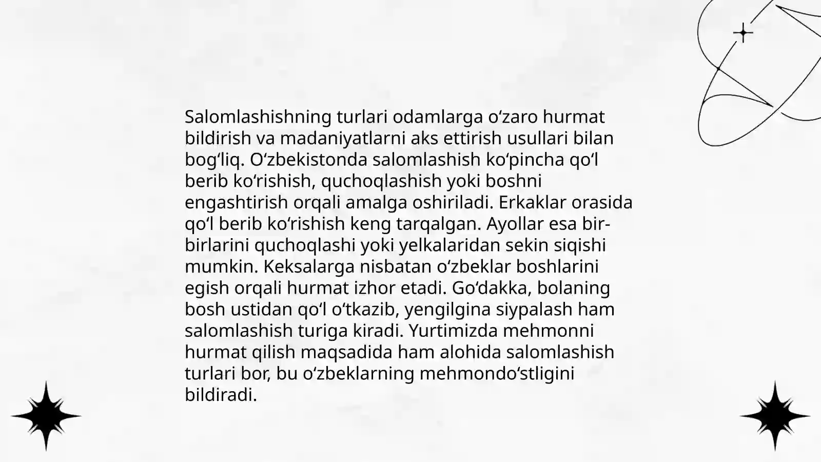 Salomlashish odobi 4