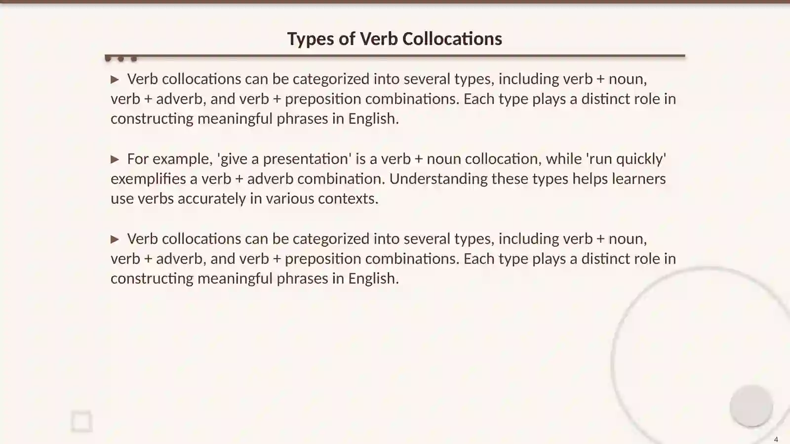 Verb collacations 4