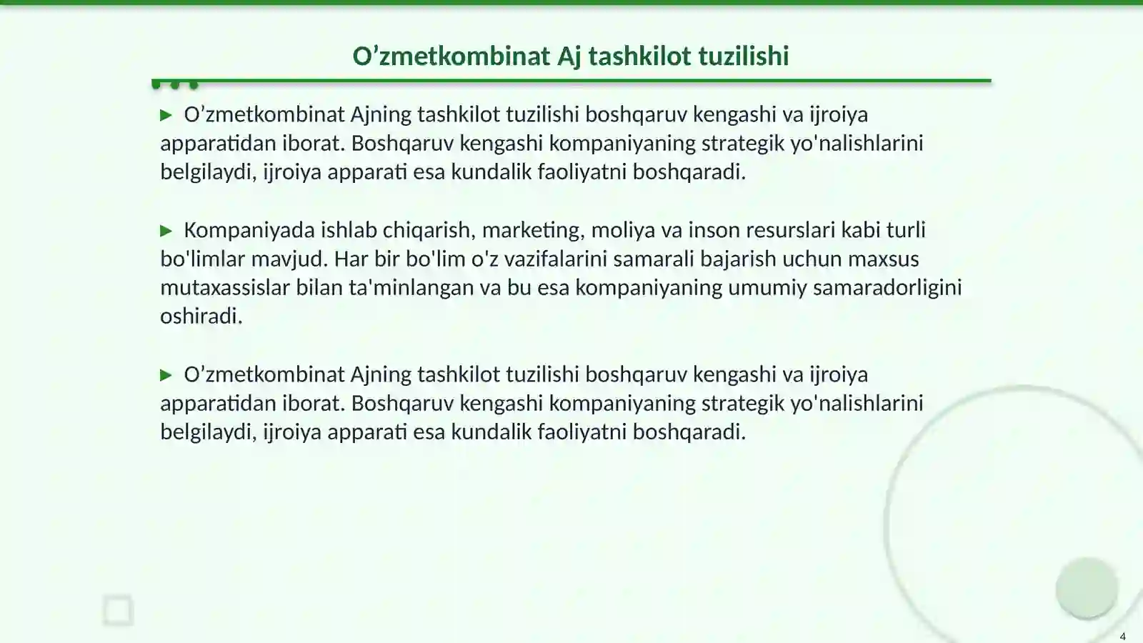 O’zmetkombinat Aj 4
