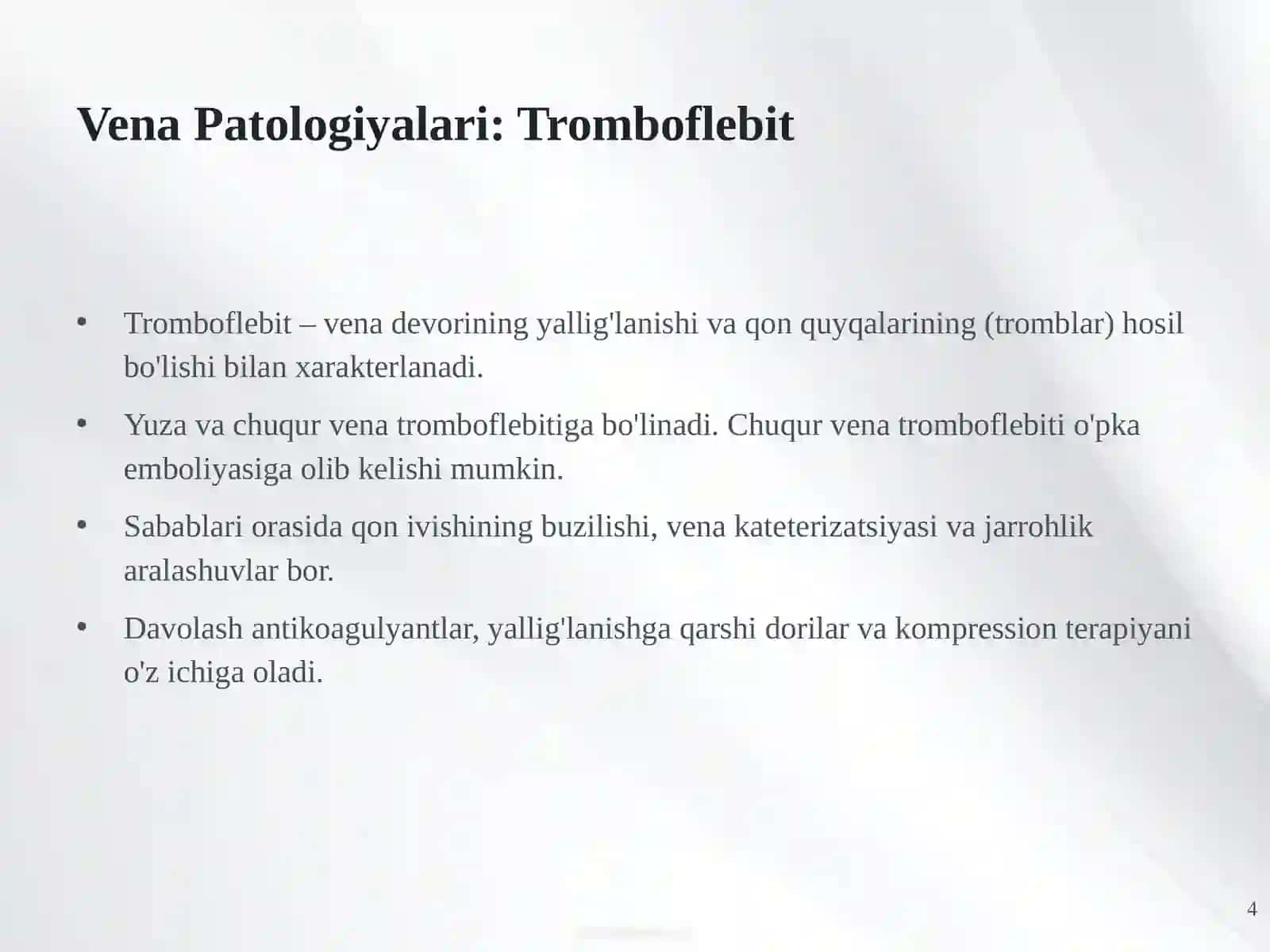 Vena va Limfa Tomirlari Patologiyalari: Diagnostika va Davolash 4