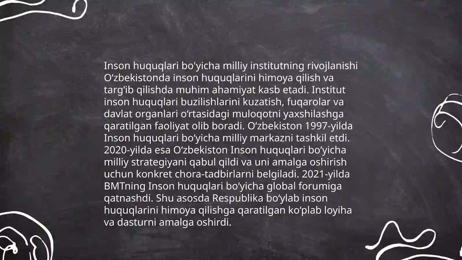 Yangi Oʼzbekistonda inson haq-huquqlari va erkinliklari kafolatining yaratilishi 4
