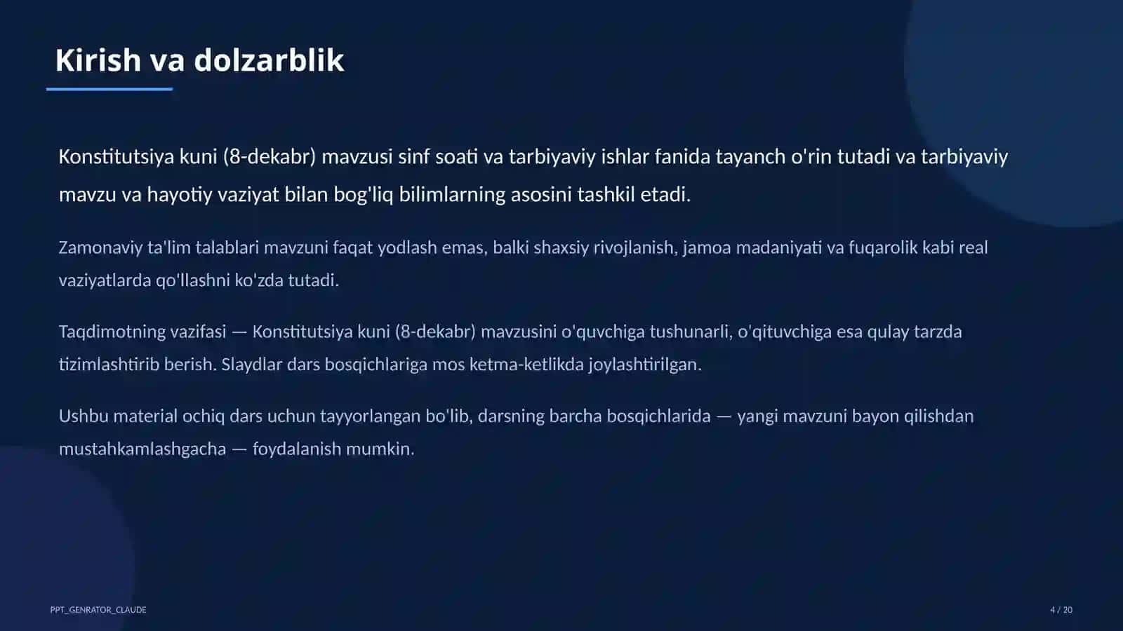 Konstitutsiya kuni (8-dekabr) 4