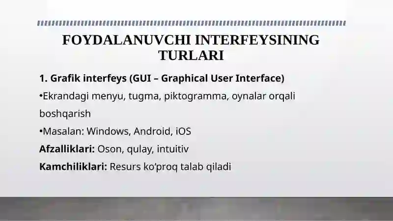 FOYDALANUVCHI INTERFEYSI 4