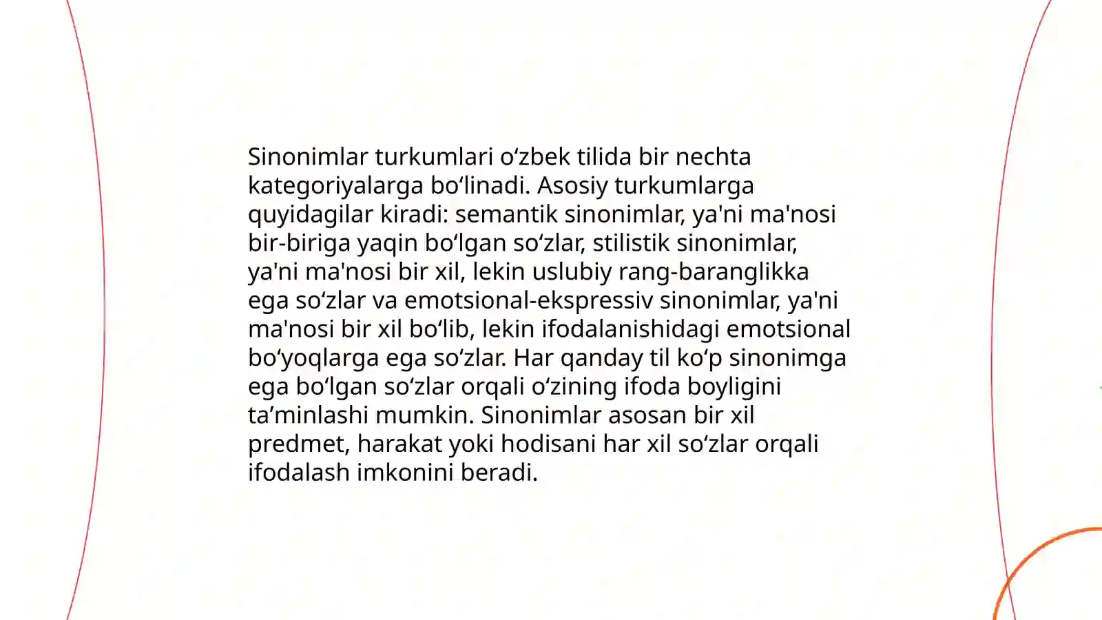 Òzbek tilida sinonimlar 4