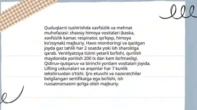 Quduqlarni tushirish 4