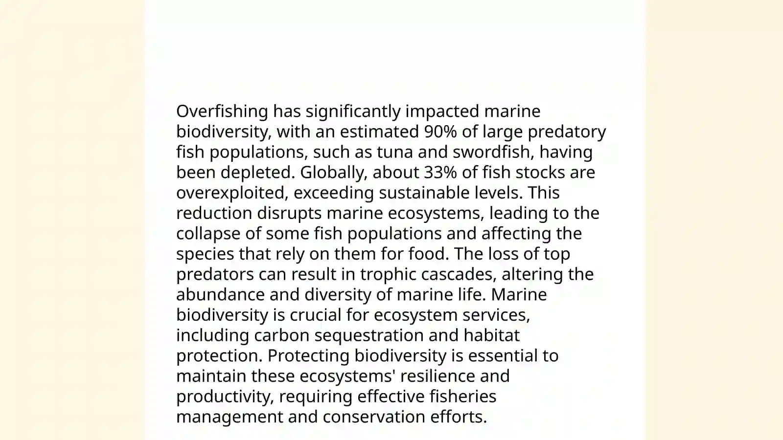 Saving the oceans (writing) 4