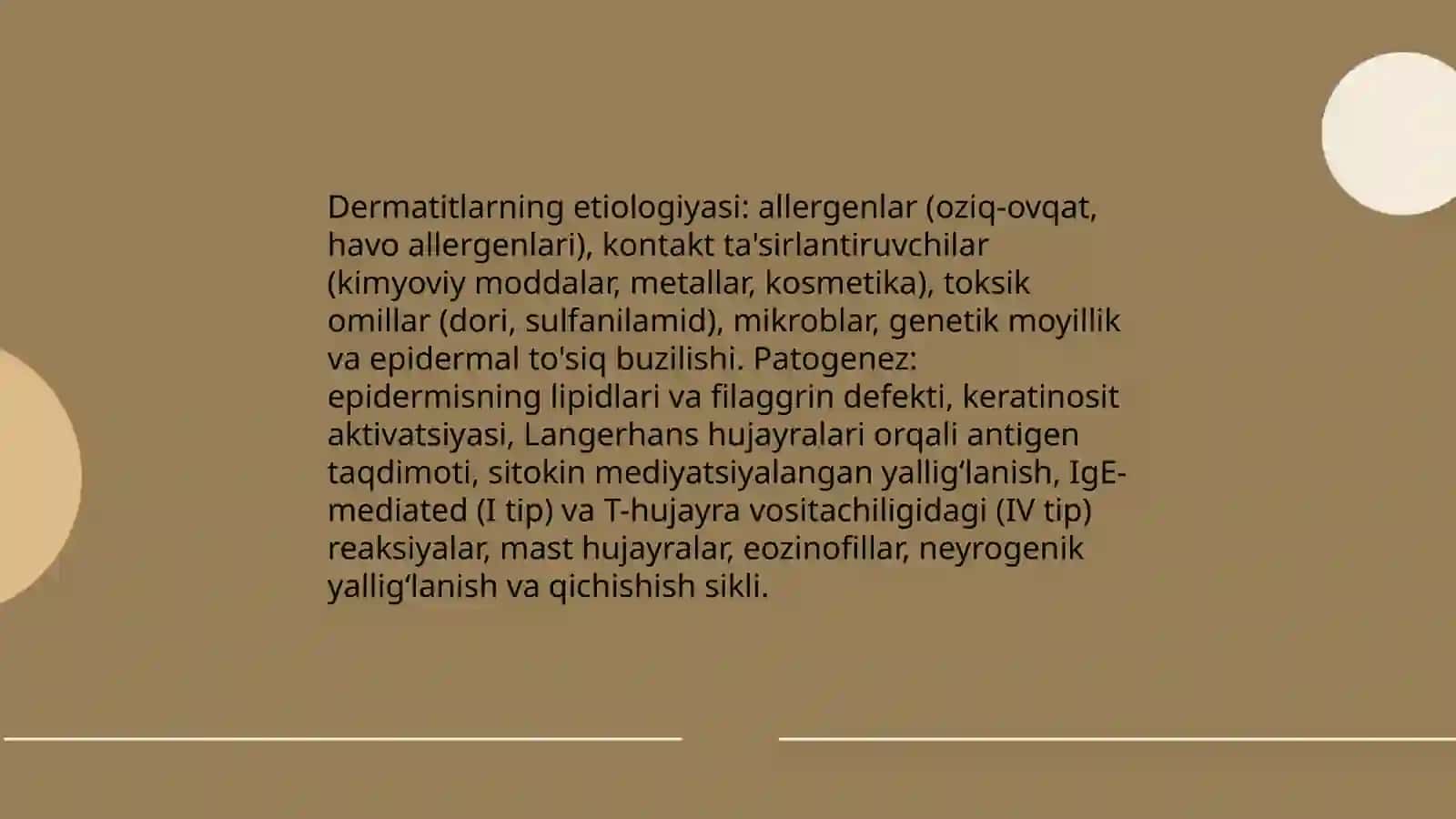 Allergodermatozlar. Dermatitlar. Toksikodermiyalar. Oddiy va allergik kontaktli dermatitlar. Toksikodermiyalar, sulfanilamid eritemasi 4