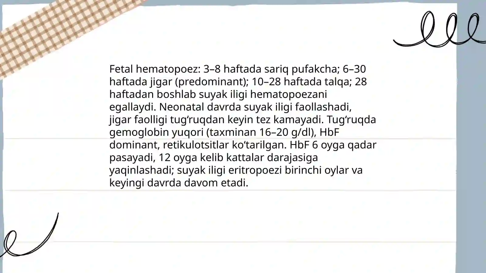 Bolalarda Qon Yaratish A'zolarining Anatomo Fiziologik Xususiyatlari 4