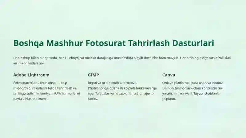 Fotosurat va Video Tahrirlash Dunyosi 4