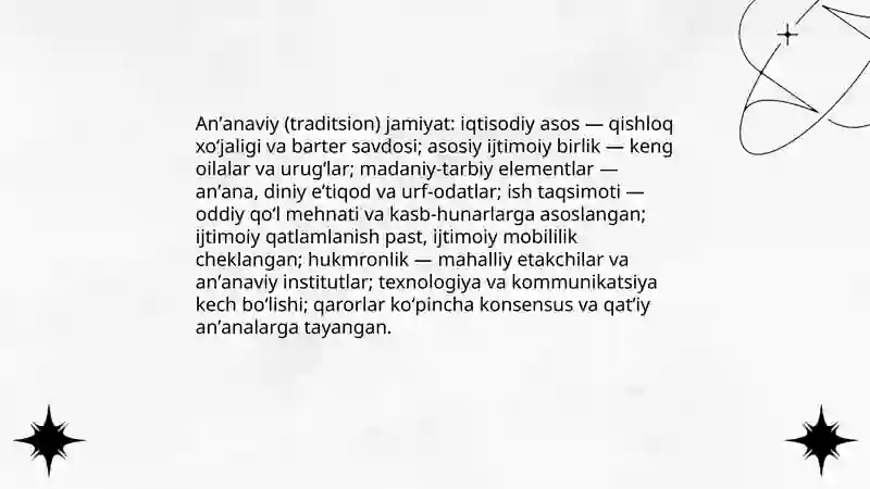 Jamiyat turlari 4