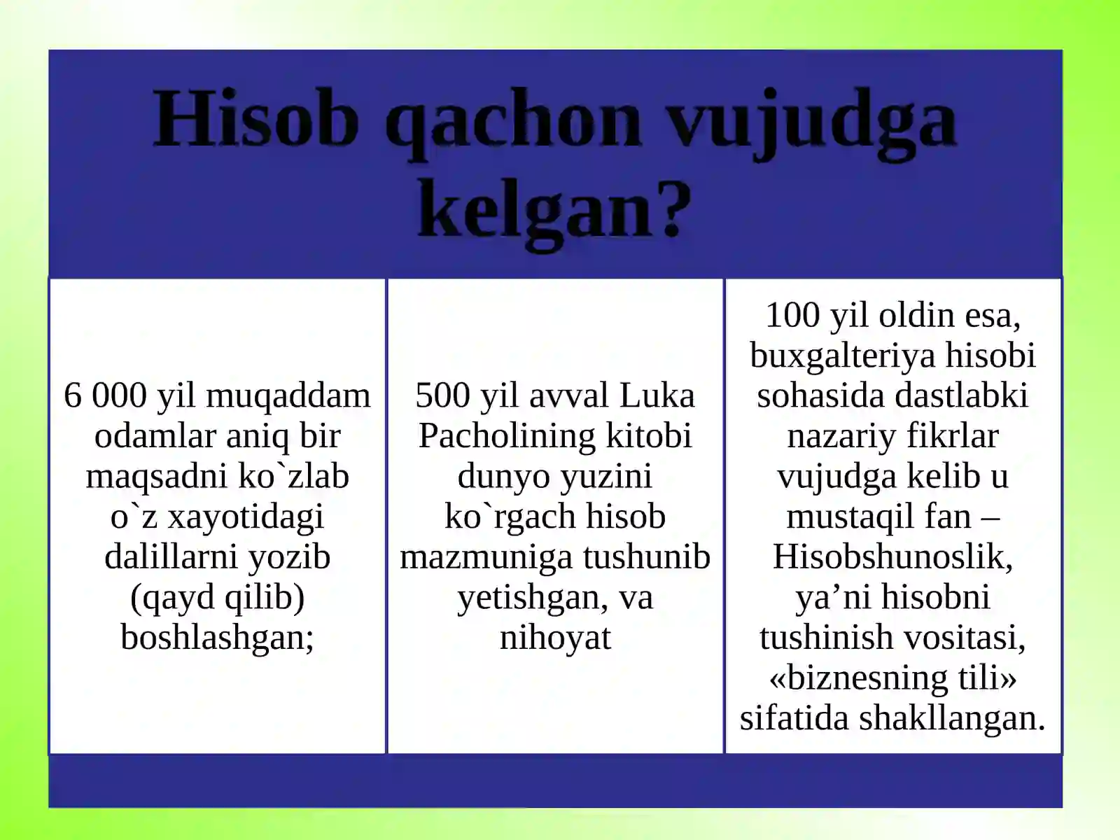 Buxgalteriya hisobi fanining predmeti maqsadi va vazifalari 4