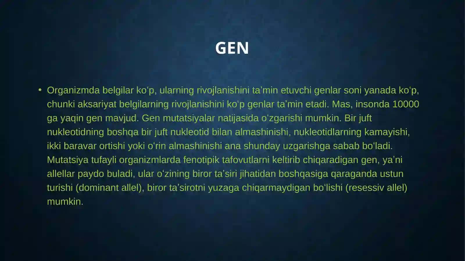 Genlarning tuzilishi, tarkibiy qismlari 4