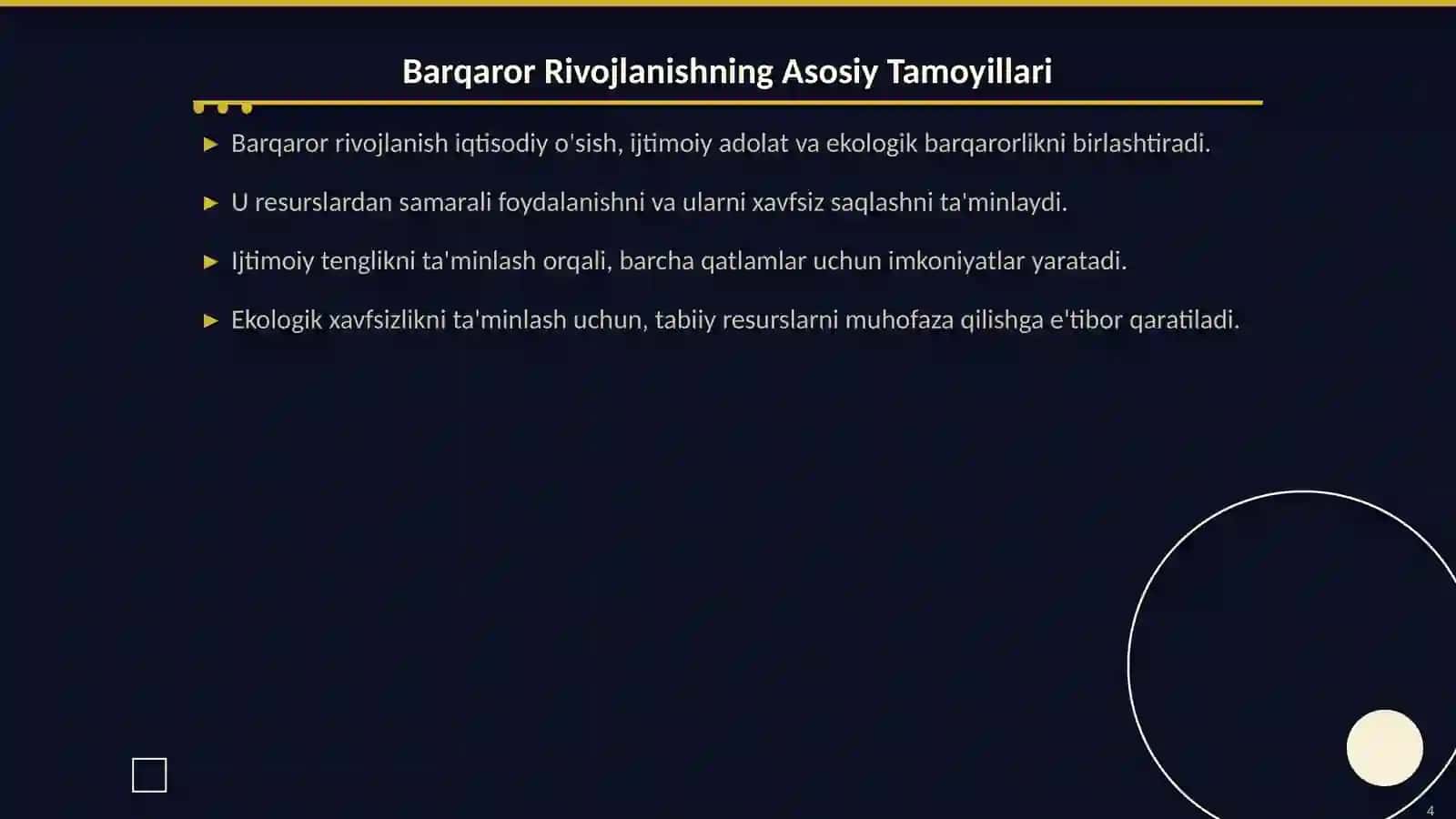 Barqaror Rivojlanish Konsepsiyasi 4