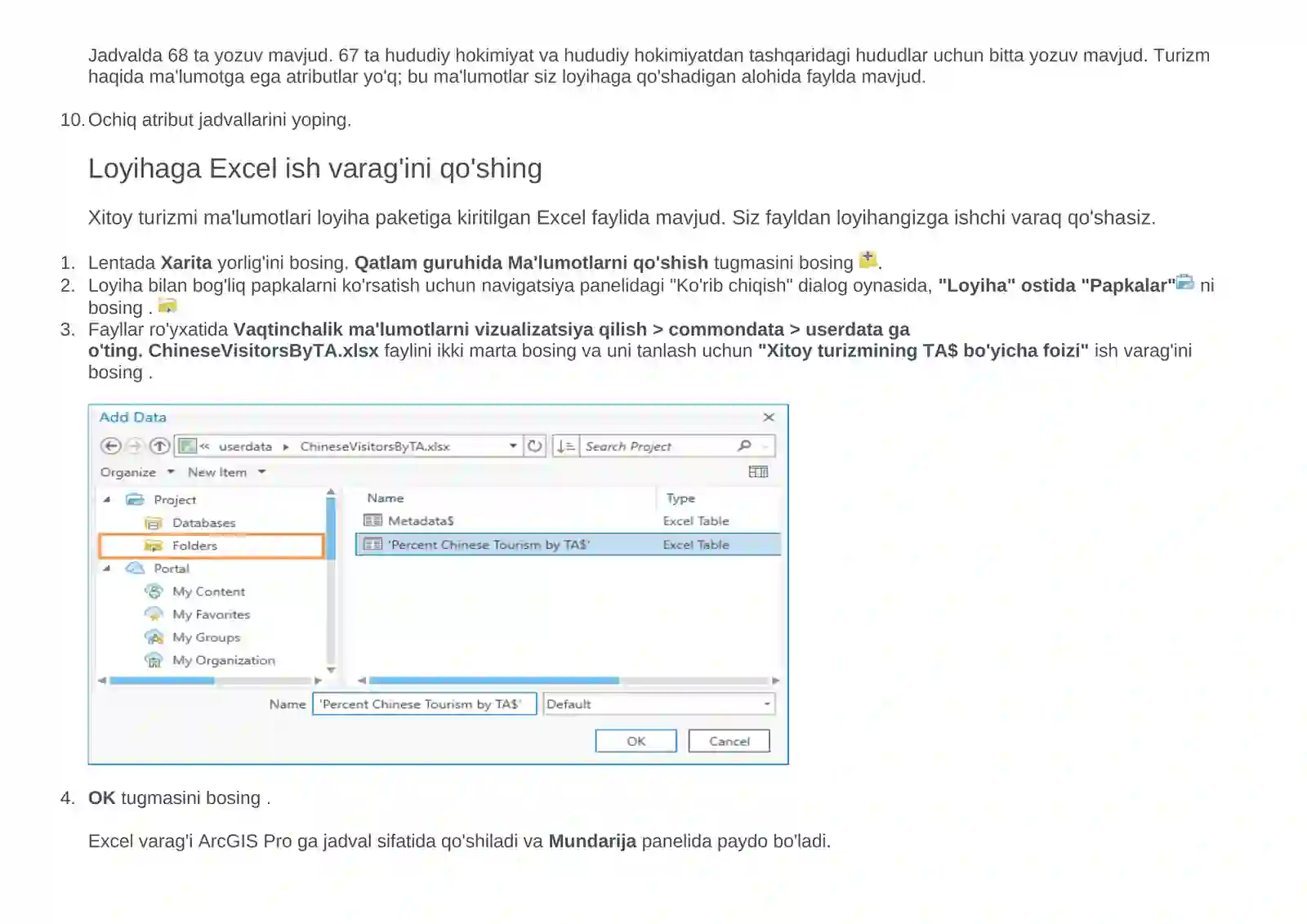 ArcGIS Pro dasturi 4