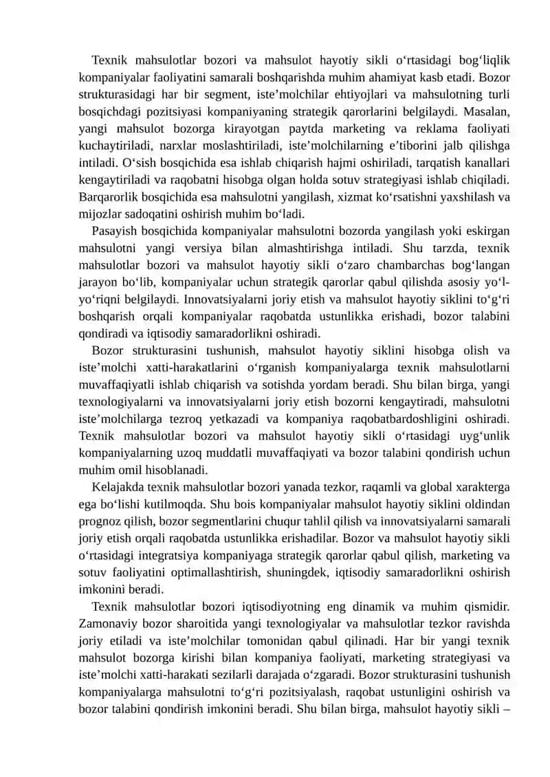 Ilmiy-texnik mahsulotlar bozori va innovatsiyalar diffuziyasi 4