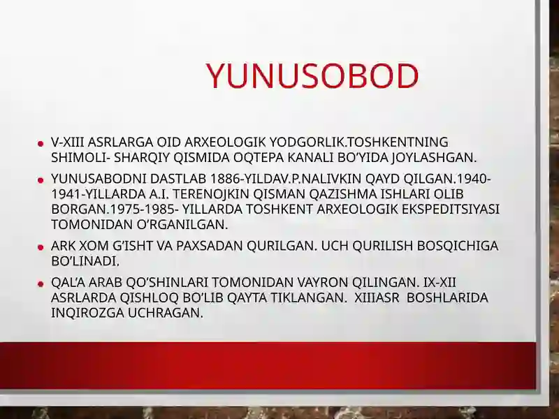 O’rta Osiyoning o’rta asr shaharlari. 4