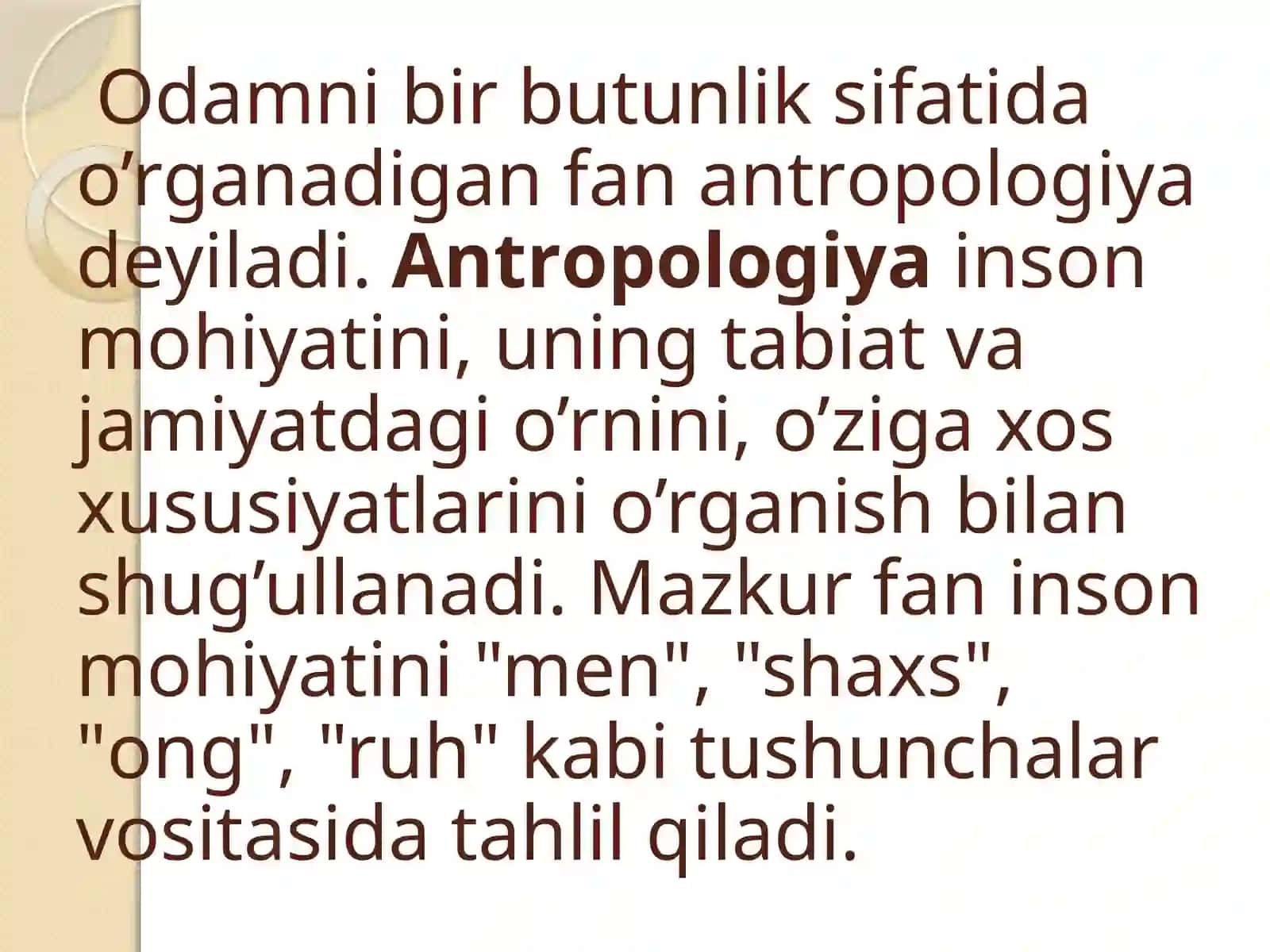 Inson Falsafasi (Falsafiyantropologiya) 4
