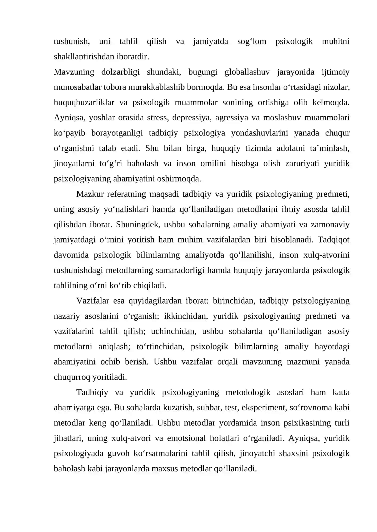 TADBIQIY VA YURIDIK PSIXOLOGIYANING PREDMETI VA METODLARI 4