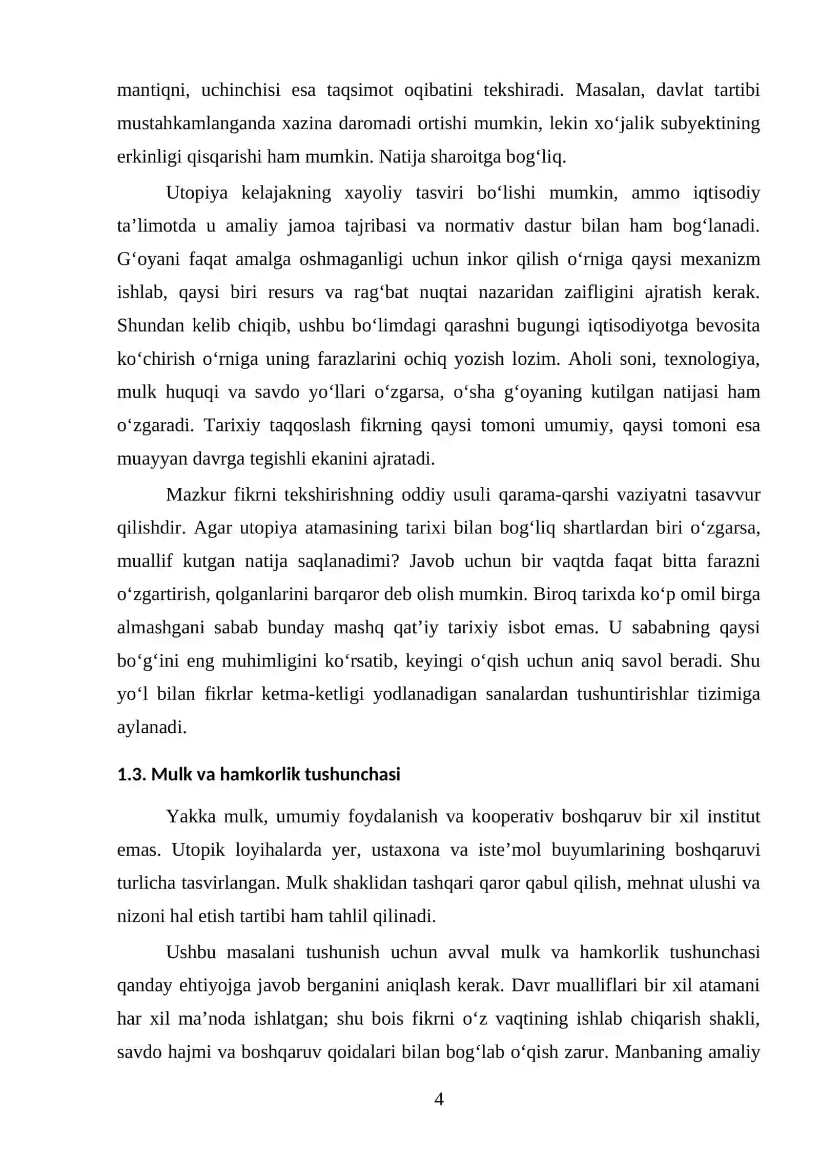Utopik sotsialistik iqtisodiy qarashlar 4