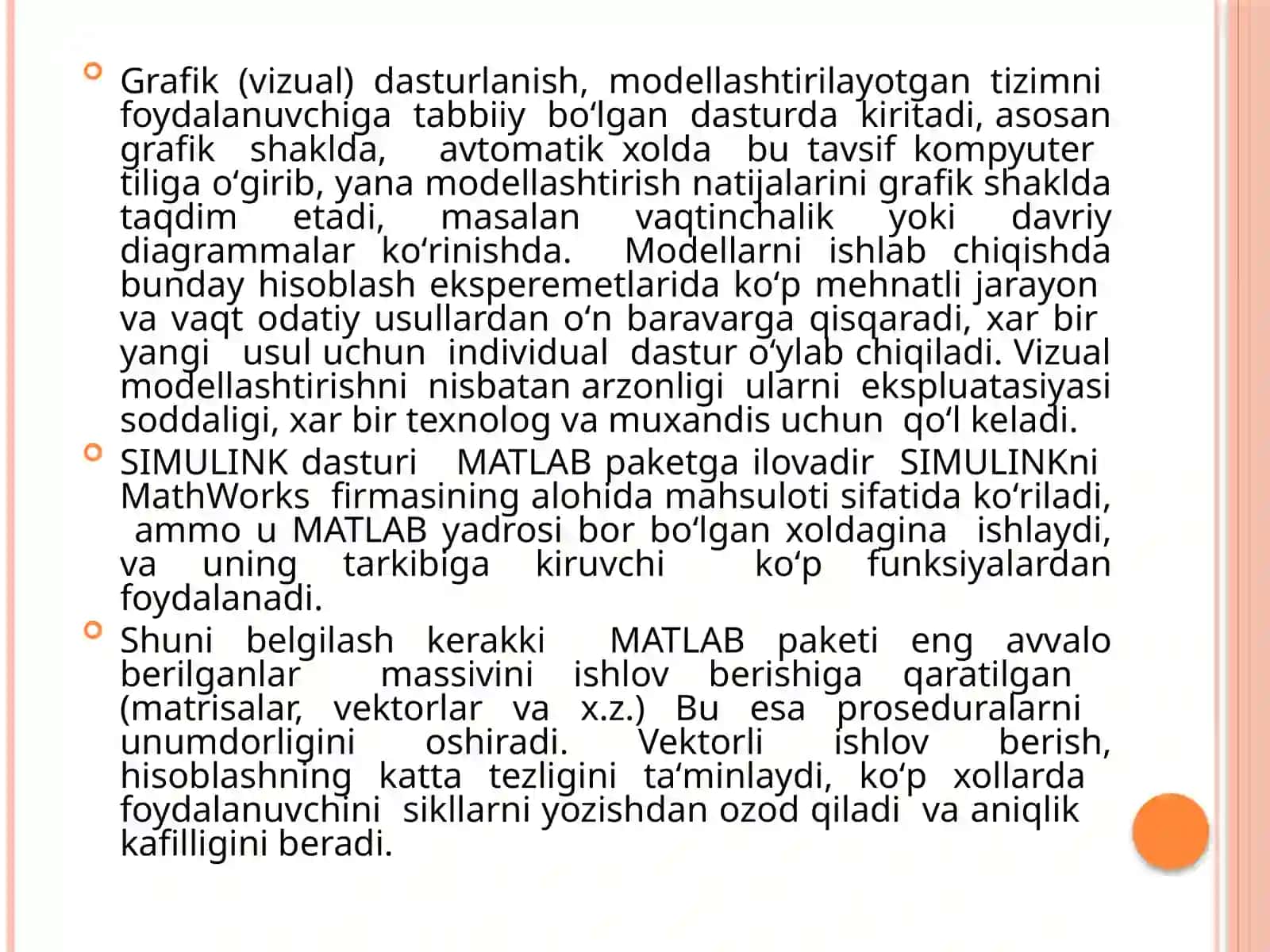 Muhandislik SIMULINK 4