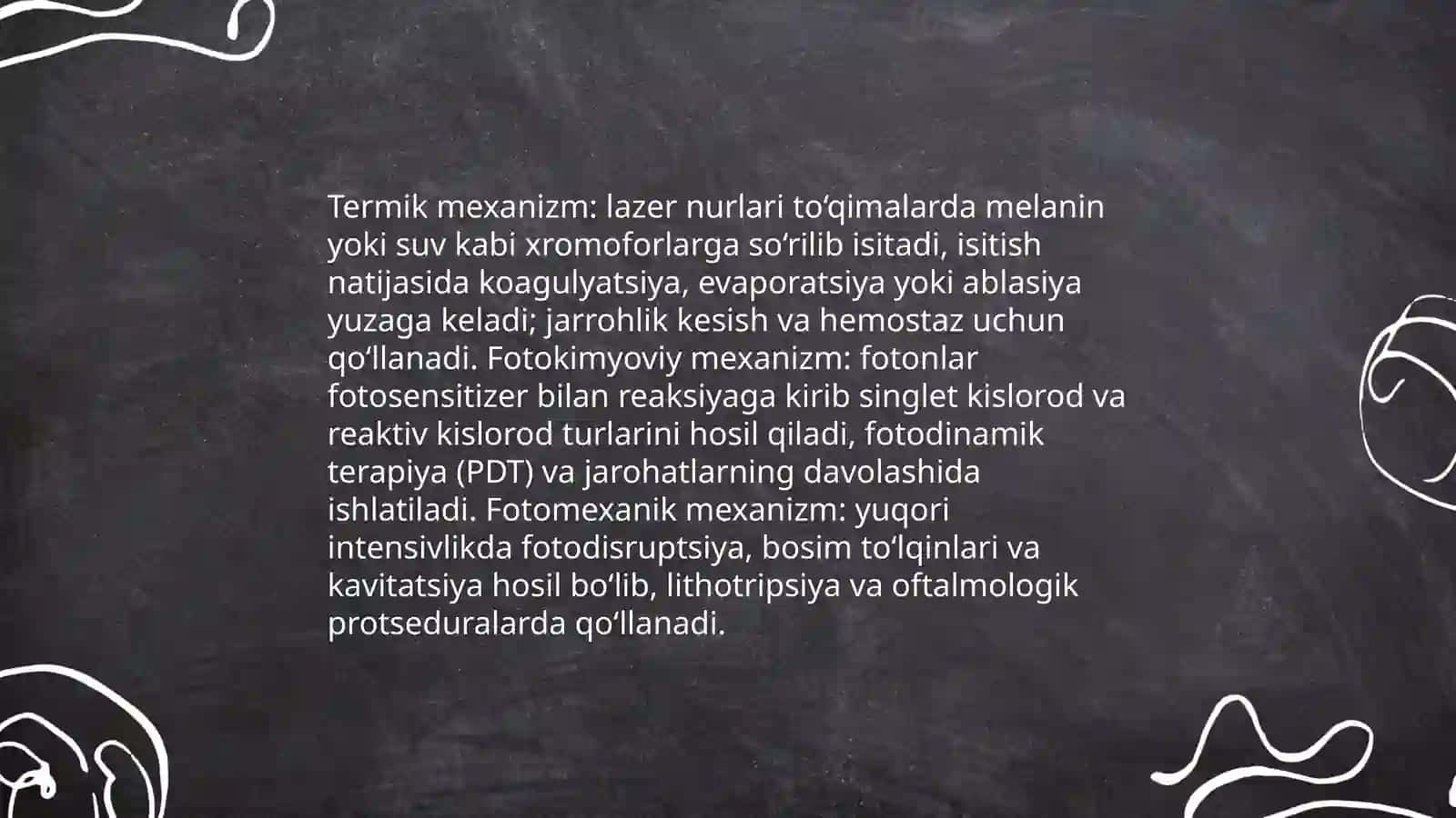 Lazerning tibbiyotda qōllanilishi 4